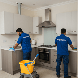 Empty Kitchen with Chimney Way2cleaning