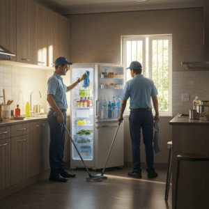 Occupied Kitchen with Fridge Way2cleaning