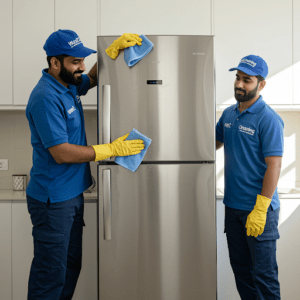 double door fridge cleaning