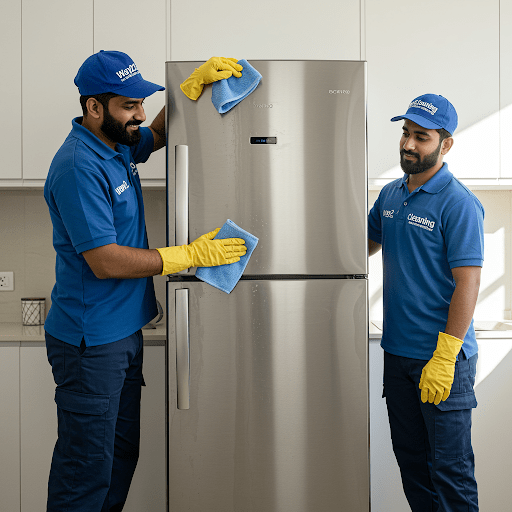 double door fridge cleaning